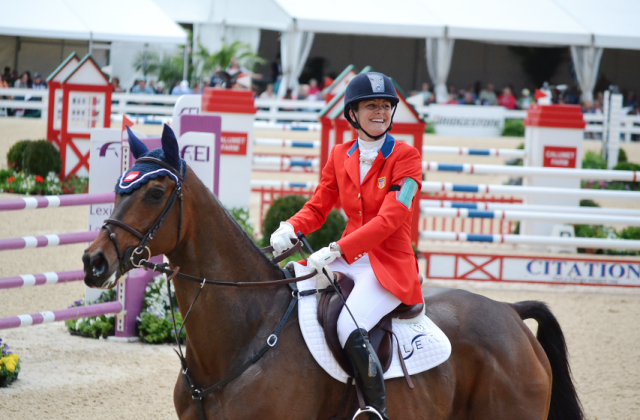 Lynn Symansky and Donner at Rolex. Photo by Jenni Autry.