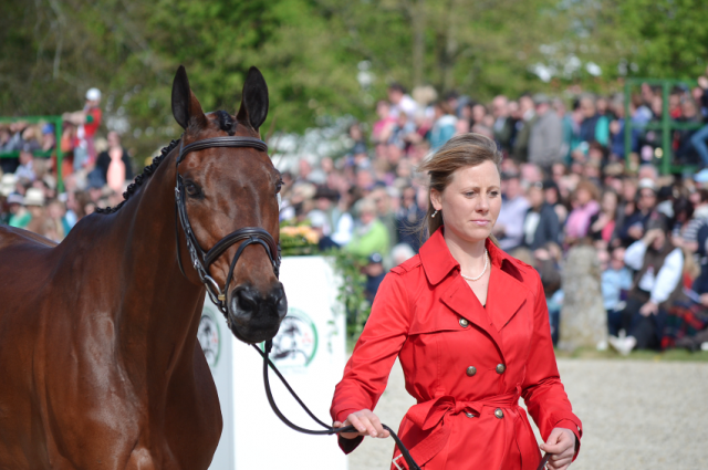 Rebecca Howard and Riddle Master at Badminton last year. Photo by Jenni Autry.