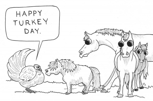 Happy Thanksgiving! Illustration by Lindsey Kahn.