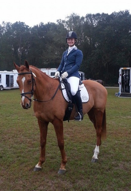 Leah and Of Course Carter at the Ocala Horse Properties Horse Trials. Photo via LLG Eventing's Facebook.