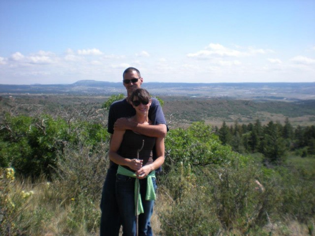 Awww, happy(?) couple in Colorado Springs last summer