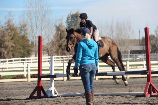 Hawley Bennett with Stephanie Nicora on High In The Air at Dragonfire.