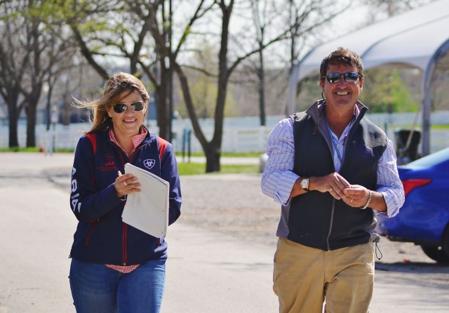 Joanie Morris and David O'Connor at Rolex. Photo by Jenni Autry.