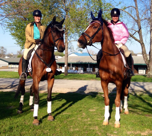 Ellen Doughty-Hume and Julie Norman hacking around KHP. Photo by Brooke Schafer.