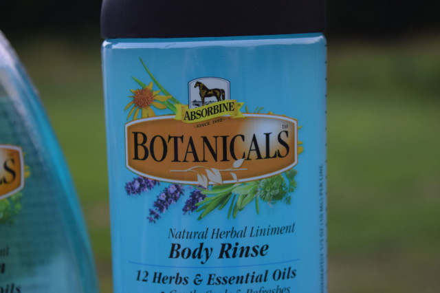 Label on Absorbine Botancials Concentrated Body Rinse - Photo by Lorraine Peachey