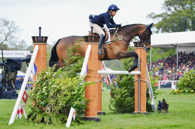 Pippa Funnell and Billy Beware at Badminton 2014. Photo by Jenni Autry.