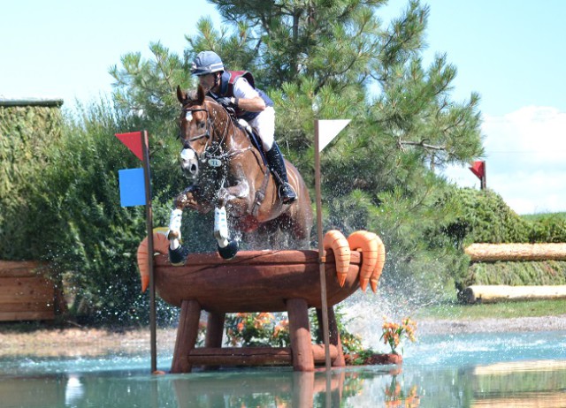 Matthew Brown and Super Socks BCF are first in the CIC3* after cross-country. Photo by Miles Barrett.