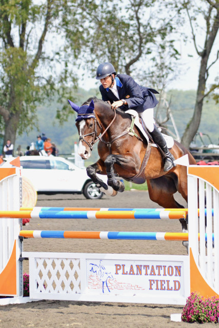 Boyd Martin and Trading Aces at Plantation Field 2014. Photo by Jenni Autry.