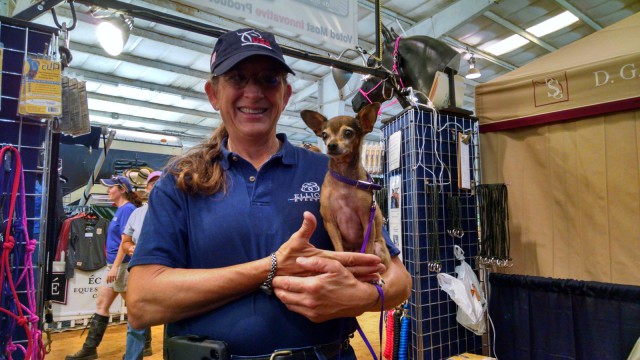 Chipotle the Chihuahua loves the AEC Trade Fair! Photo by Lindsey Kahn