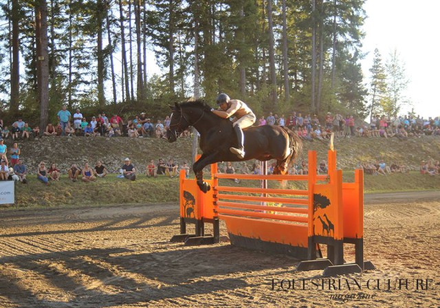 Patrick Billes and the eventing stallion Rabenschwarz cleared 4'9