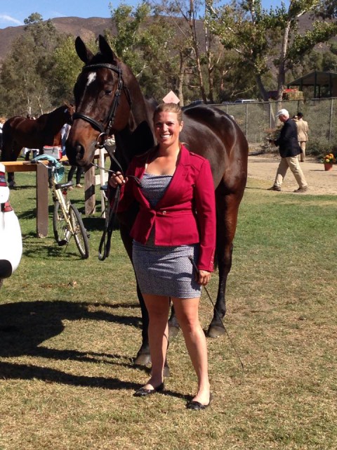 Ellen Doughty-Hume & Sir Oberon. Photo courtesy of Ellen's FB. 