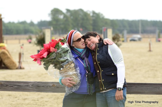 Pat Gibson and Vicki Reynolds at Carolina Horse Park. Photo courtesy of High Time Photography.