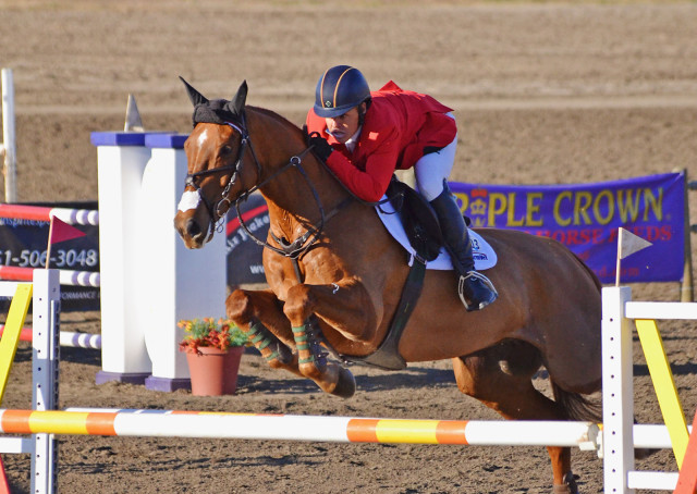 Buck Davidson and Copper Beech at Galway Downs. Photo by Jenni Autry.