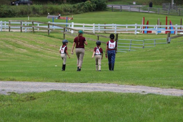 Walking the course at D Rally. Photo by Cindy Holmes.