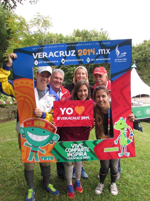 Francisco Mendoza, General Ruben Rojas, Sara Kozumplik-Murphy, Gabriela Suarez, and Natascha Barrientos. Photo from Sara Kozumplik-Murphy.