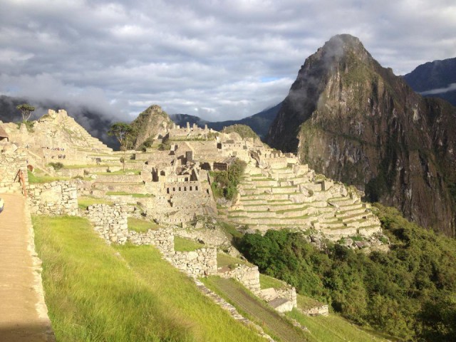 In the offseason, Boyd Martin takes it easy by hiking and mountain-biking in Peru with his family. Photo via Boyd's Facebook page.