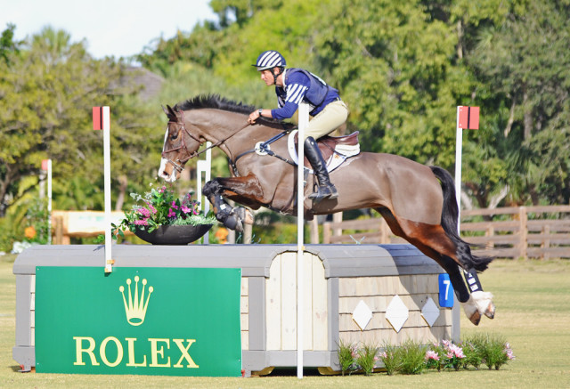 Wellington Eventing Showcase winners Boyd Martin and Trading Aces. Photo by Jenni Autry.