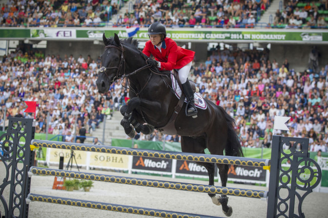 Beezie Madden and Cortes 'C' at WEG. Photo by Hippo Foto Team, Leanjo De Koster/FEI.