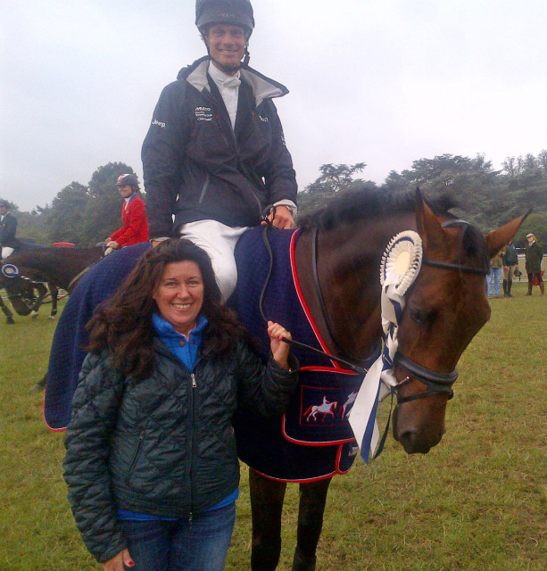 Catherine Witt, William Fox-Pitt and Fernhill Pimms at Blenheim 2013. Photo courtesy of Catherine Witt/Rookery Park.