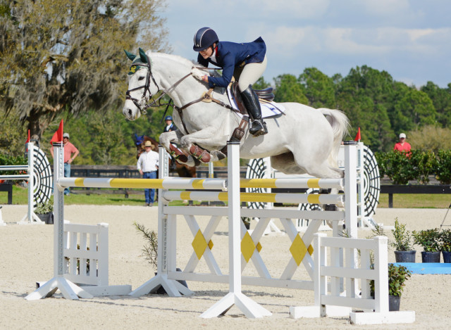 Lisa Barry and F.I.S. Prince Charming at the 2015 Eventing Prix Invitational. Photo by Jenni Autry.