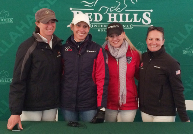 These ladies are dominating the leaderboards at Red Hills! From left, Lauren Kieffer, Liz Halliday-Sharp, Marilyn Little and Hannah Sue Burnett.