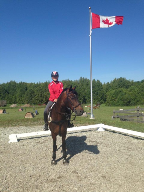 Jessica Phoenix is all smiles back in the saddle. Photo via the Phoenix Equestrian Team on Facebook. 