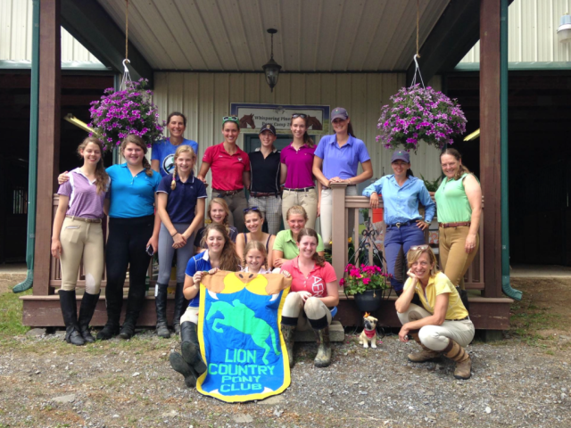 Some of the Lion Country Pony Club riders with two of our instructors, Allie Sacksen and Kate Chadderton. 

Photo Credits to Sue Cavanaugh.