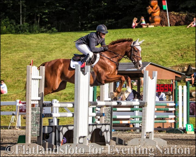 Buck Davidson and Legion Kat on their way to the CIC* win at GMHA. Photo courtesy of Joan Davis/Flatlandsfoto.