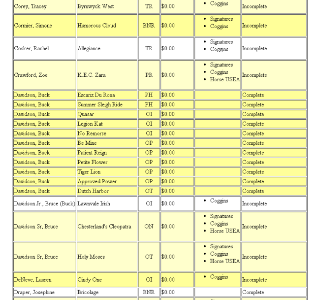 And Buck will be filling his own division at Ocala. We call it 'OP-Buck' and 'OP-Everyone Else'