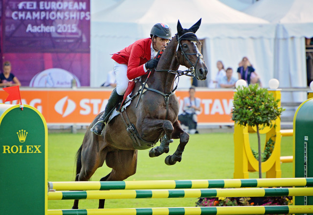 Paul Tapner and Indian Mill at Aachen 2015. Photo by Jenni Autry.