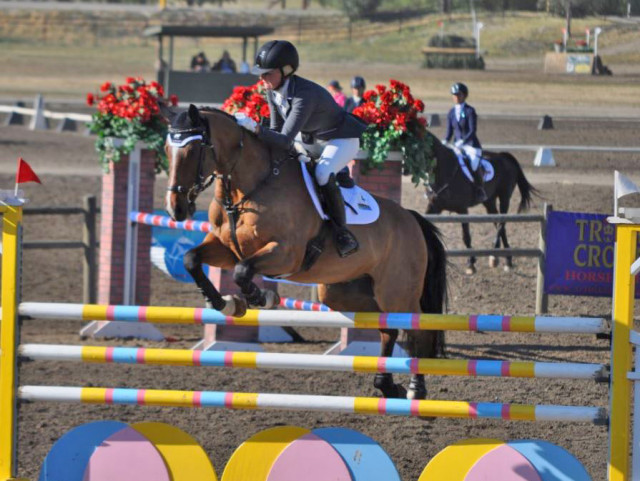 Mackenna Shea and Landioso are your overnight leaders after dominating dressage and getting through stadium. Photo by Lisa Takada. 