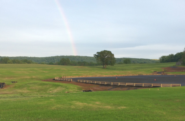 A sneak peek at the new arena at Great Meadow. Photo courtesy of Shauna Alexander.