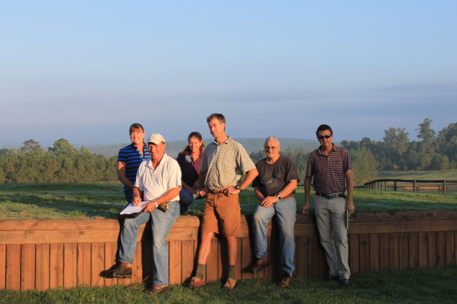 Pictured with Capt. Mark Phillips, Eric Bull and Barry Olliff are Lewis Vannote, Shelley Page and Ria Burton. Photo courtesy of Stable View.