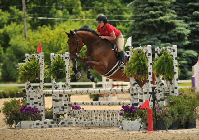 Noa Leibson riding The Great Gatsby. Photo courtesy of Ella Groner.