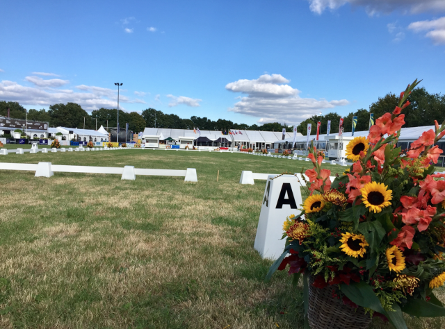 The stage is set for Military Boekelo CCI3* dressage. Photo by Leslie Wylie. 