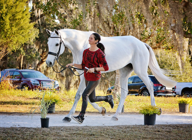 Jennie Brannigan and Cool As Ice are second in the CCI2* after cross country. Photo by Jenni Autry.