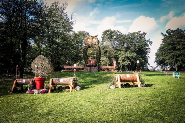 The Owl Hole has been repurposed as a fence decoration this year. Photo courtesy of Mondial du Lion.