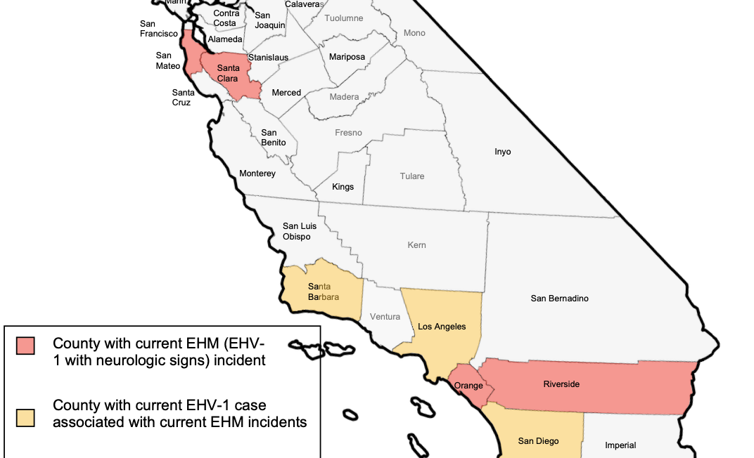 EHV-1 Update: Extension of Recommended Caution for California Equine Events