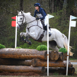 U25 World Championships individual bronze medalist Olivia Dutton competes at Bouckaert Farm. Photo by Liz Crawley Photography.