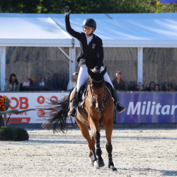 Julia Krajewski and Ero De Cantraie. Photo distributed by Boekelo Press Office.