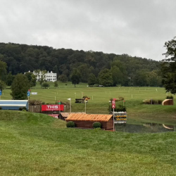This year's Morven Park cross country is taking shape! Photo via one of the hardworking course builders on task with final preps, Jamie Gornall. 