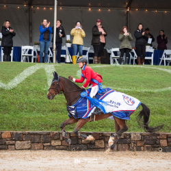 Sharon White and Claus 63: Your 2026 US Equestrian Open Eventing Champions! Photo by Haley Boothe / Impulsion Media.